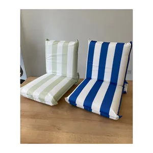 Outdoor Cabana Marineblau gestreiftes Outdoor Klapp sitzkissen Gestreiftes Chaiselongue Kissen