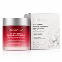 Crème Visage Luxe aux Exosomes de Cellules Souches de Goji Fermentées, Formule Hydratante et Raffermissante au Collagène, Soin de la Peau, Marque Privée OEM