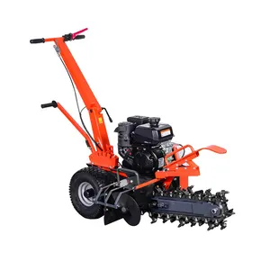 RCM สินค้าขายดีใหม่แบบพกพา Mini Trencher โซ่ Trencher ขายเครื่องกําจัดวัชพืชและร่อง