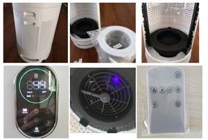 Purificateur d'air domestique connecté Wi-Fi avec filtre, 420m³/h CADR, portable et mini, installation facile, alimentation électrique, filtre à air en plastique - Product Image 4
