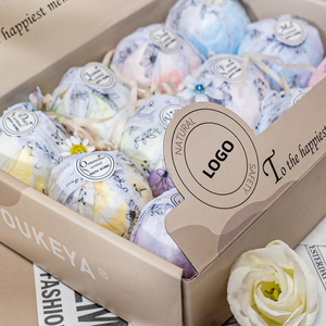 Cadeau de bain spa fait à la main personnalisé boule de fleur sèche bain effervescents livraison rapide bombes de bain cadeau pour la Saint-Valentin - Product Image 2