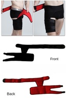 Hanche orthèse cuisse Compression manchon ischio-jambiers et aine Compression soutien Wrap pour hanche soulagement de la douleur sciatique Quad Muscle souches