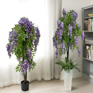 Árbol de Glicinia Artificial con Flores y Follaje, Planta Artificial de Plástico y Seda Ecológica <span class=keywords><strong>para</strong></span> Hogar, Exteriores, Mesa, Espacio, Tamaño Personalizable - Product Image 6