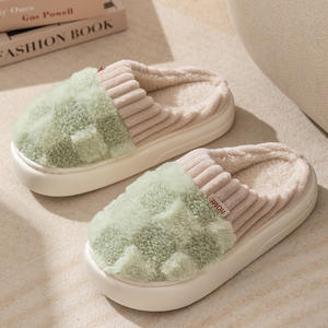 2025 nueva llegada acogedor invierno interior hogar niños hombres fondo grueso <span class=keywords><strong>Zapatillas</strong></span> de casa para mujeres - Product Image 2