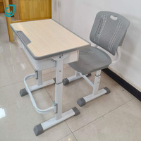 Table et chaise ergonomiques réglables JC pour étudiants, mobilier de classe scolaire, ensemble bureau et chaise pour l'étude, vente en gros