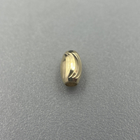 Proveedor de Joyería de Oro Au750 18k 18 Quilates, Cuentas de Oliva, Cuentas Espaciadoras Láser, Fornituras para Collares, Pulseras y Tobilleras DIY