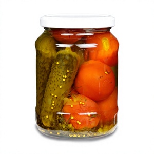 Cheap Price Vietnam Manufacturer Supply Best Quality Best Selling <b>Pickled</b> Assorty Cucumbers And Tomatoes Mason <b>Jar</b> 1050ml - Product Image 1