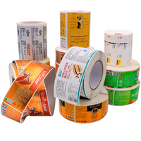Etiquetas Personalizadas para Paletas de Hielo, Adhesivas, de Papel, Redondas, con Logotipo Impreso, Código QR, en Rollo