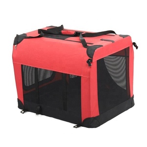 À la mode <span class=keywords><strong>Portable</strong></span> pliable chien voiture caisse souple face voyage transporteurs pour animaux de compagnie Oxford Nylon fer matériaux pour le transport de vélos - Product Image 2