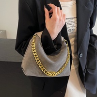 Sac à main polyvalent et tendance Colefa 2026, sac bandoulière décontracté en daim texturé style rétro, sac en daim de niche français pour femme