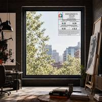 Ventana Fija Comercial Moderna de Aluminio con Panel Ancho de Vidrio Templado para Fachada de Tienda Minorista