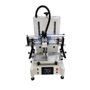 Semi Automatic Small Flat Bed Sheet Silkscreen Printing Machine for insole PET bottles Glass Bottles