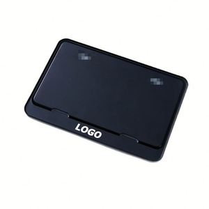 Support de plaque d'immatriculation de moto en aluminium durable pour montage arrière - Noir, double trou - Product Image 1