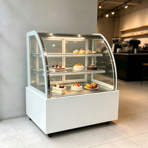 ตู้โชว์เค้กแบบแช่เย็นสำหรับร้านค้า พร้อมไฟ LED สำหรับร้านเบเกอรี่และร้านขนมหวาน - Product Image 2