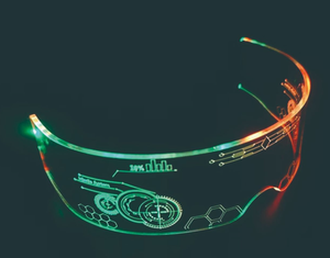 Lunettes LED colorées Lunettes lumineuses pour barre de musique KTV Glow Party Décoration Festival de Noël Lunettes néon rougeoyantes - Product Image 6