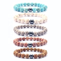 Nouveauté 2021 Bracelets en hématite pour hommes et femmes, bijoux en pierres naturelles, bracelets de guérison en perles de pierres précieuses