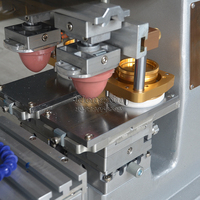Machine d'impression à tampon pneumatique semi-automatique à deux couleurs avec imprimante à écran pour étiquettes et papier