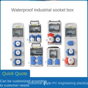 Caja de enchufe industrial Caja de alimentación Enchufe y enchufe industrial Cajas de distribución de plástico - Product Image 2