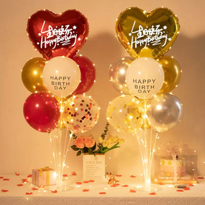 Tavolo con capelli rossi Internet galleggianti decorazione di compleanno scena Layout palloncino festa di buon compleanno ragazzi e ragazze - Product Image 3