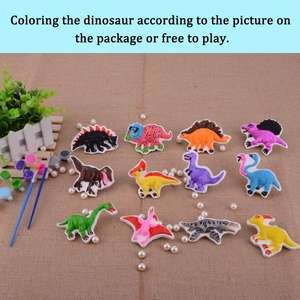 <span class=keywords><strong>Kit</strong></span> de Manualidades de Cerámica <span class=keywords><strong>para</strong></span> Niños, Niño y Niña, Decoran Su Propio Banco de Figuras de Dinosaurios, Listo <span class=keywords><strong>para</strong></span> Pintar, Pintura Mágica, Arte en Yeso - Product Image 4