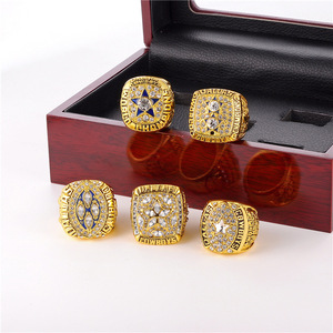 Anillo de Campeonato de los Dallas Cowboys de la <span class=keywords><strong>NFL</strong></span> 1971-1995, Anillo de Fútbol Americano de Aleación para Hombre, Regalo de Joyería - Product Image 1