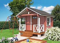 Hôtel écologique en bois massif, villa antique, maisons en bois pur pour l'extérieur