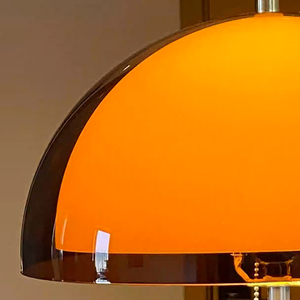 Lampe sur pied en acrylique ambré de style moderne du milieu du siècle, lampe sur pied nordique pour salon, chambre à coucher, éclairage de chevet, décoration intérieure - Product Image 5