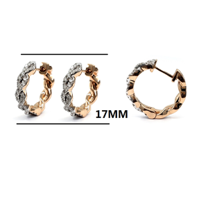Joyería Fina de Calidad, Diseño Exclusivo, Oro Rosa de 18k, Diamante de Alta Calidad, Clásico, Elegante, Regalo para Mujer - Product Image 2