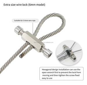 Eslingas de cuerda de alambre de acero personalizadas de alta calidad con terminales de cable y pinza de cable Producto de seguridad del fabricante - Product Image 3