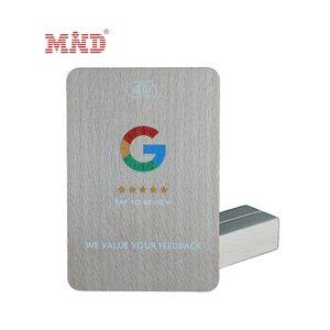 NFC Google Review Display Stand Soporte de <span class=keywords><strong>madera</strong></span> personalizado Código <span class=keywords><strong>QR</strong></span> en blanco - Product Image 4