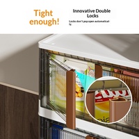Armoire de rangement multifonctionnelle de style américain grande capacité pour la maison, organisateur de jouets et de collations pour enfants, sans installation requise