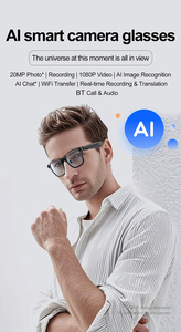 Traductor de reconocimiento de objetos Ai, gafas, BT altavoz dual, llamada telefónica S336, gafas inteligentes con función de grabación de cámara - Product Image 5