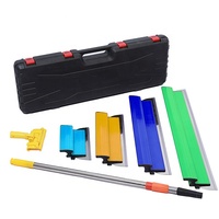 Outils de finition pour cloisons sèches en acier inoxydable Couteau pour cloison sèche Grattoir à mastic avec boîte de rangement durable pour le bricolage