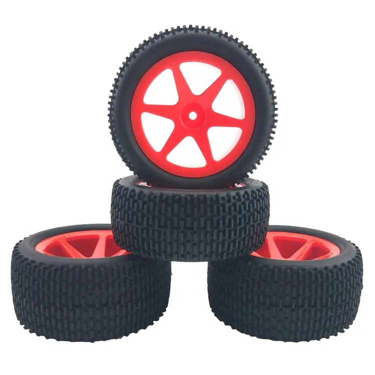 1:10 Scale Tires Tyre Wheel with 12mm Hex fit RC Off-Road Buggy Car Model Toys Accessories