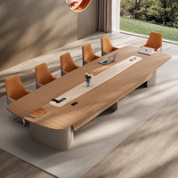 Table de conférence moderne extensible, forme carrée, en MDF, 10 places, combinaison de chaises modulaires pour la maison, le bureau et la salle à manger