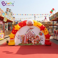 Arche gonflable publicitaire pour entrée, toile de fond de scène, arche gonflable personnalisée pour événements, décoration de scène de cirque