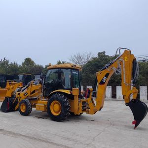 Excellent Quality 4x4 Caterpillar 420F Backhoe Loader with H-shaped <b>Stand</b> Yunnei <b>Engine</b> 70KW 5Ton Rated Load in Shanghai - Product Image 1