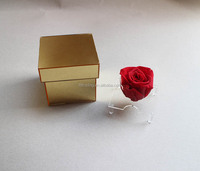 Petite boîte à fleurs en miroir rose personnaliser Mini 1 trou boîte à miroir acrylique Offre Spéciale 2019 mode boîte à miroir cadeau de mariage en or rose