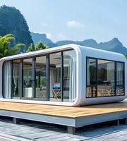 Bâtiment modulaire de luxe personnalisable de 20 pieds, type Apple Cabin, préfabriqué, pour centre commercial, salle d'exposition automobile, centre de vente immobilière
