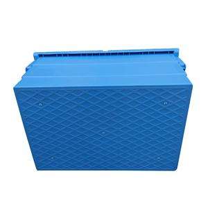 JOIN Attached Lid PP Logistics Box Solid Plastic <strong>Storage</strong> Moving <strong>Crates</strong> Nestable Shipping Container for Sale - Product Image 4