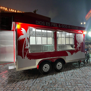 Camion de nourriture de cuisine mobile en gros restaurant entièrement équipé restauration commerciale bar à jus chariot à café remorque de nourriture - Product Image 3