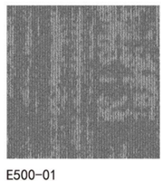 Dalles de moquette modulaires 50x50cm, dos PVC, boucle PET, insonorisantes, pour entrepreneurs, bureaux, grands projets