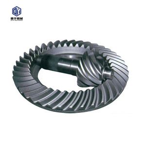 Gear Factory Forging engranaje cónico de acero personalizado corona rueda bisel y piñón helicoidal - Product Image 1