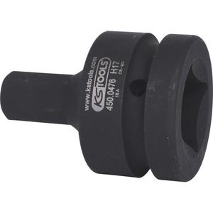 KS TOOLS-450,0486 Zócalo de broca de impacto de 1 '', hexagonal, corto-EAN 4042146556443 TOMAS DE IMPACTO Y ACCESORIOS - Product Image 2