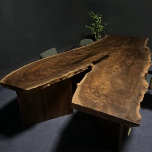 Super 100% Sólido <span class=keywords><strong>Claro</strong></span> Nogal Mesas de comedor Mesa de epoxi - Product Image 4
