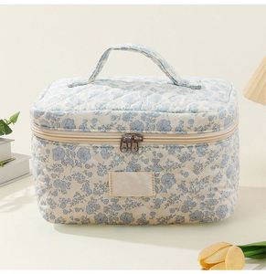 Travel Designer Quilted Makeup Brush <b>Bag</b> Recycled Cute Cosmetic <b>Toiletry</b> Pouch Case <b>for</b> <b>Women</b> - Product Image 4