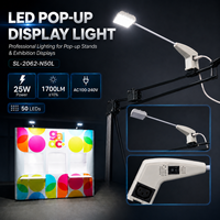 Projecteur LED 25W pour grille d'affichage SL-2062-N50L 5630 50 LED 1700LM pour stand de salon professionnel et bannière déroulante