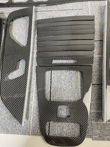 Pour Mercedes-Benz 20-23 GLE350 450, modification intérieure en fibre de carbone véritable, console centrale, levier de vitesses avant pour OLIVER - Product Image 2