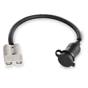 Cabo de conector de alta corrente sg50a 600v, cabo 16awg da cabeça fêmea do isqueiro montado no veículo é 300mm de comprimento