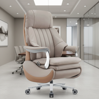 Chaise de bureau exécutive ergonomique en cuir moderne, directement de l'usine |   Repose-pieds Rétractable à Hauteur Réglable Confort Personnalisé